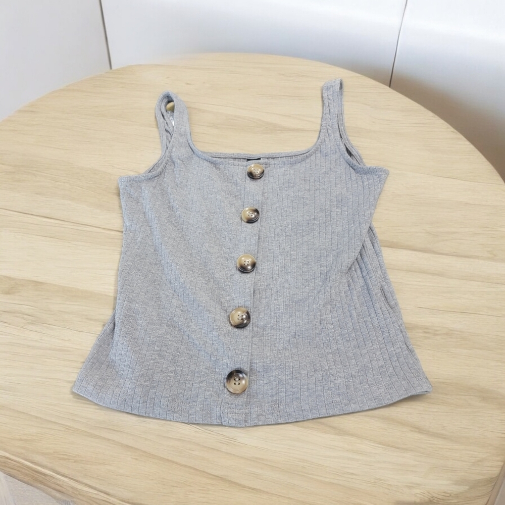 Shein Gray Sleeveless Top